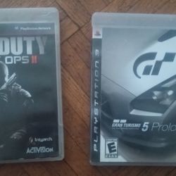 PlayStation 3  Grand Turismo 5 Plologue And Call Of Duty Black Ops 11