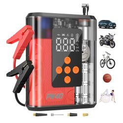 Portable Jump Starter W/air Compressor 