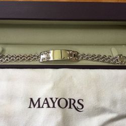 Mayors Jewelry Sterling Silver Bracelet for Men New in Box