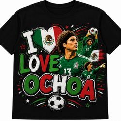 Custom I ❤️ Ochoa Mexico Soccer Shirt | Kids / Adult Sizes | New