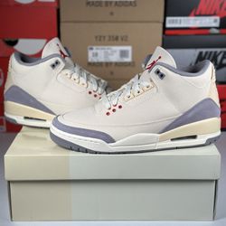 Size 9M - Jordan 3 Retro - ‘Muslin’