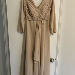 Long beige dress