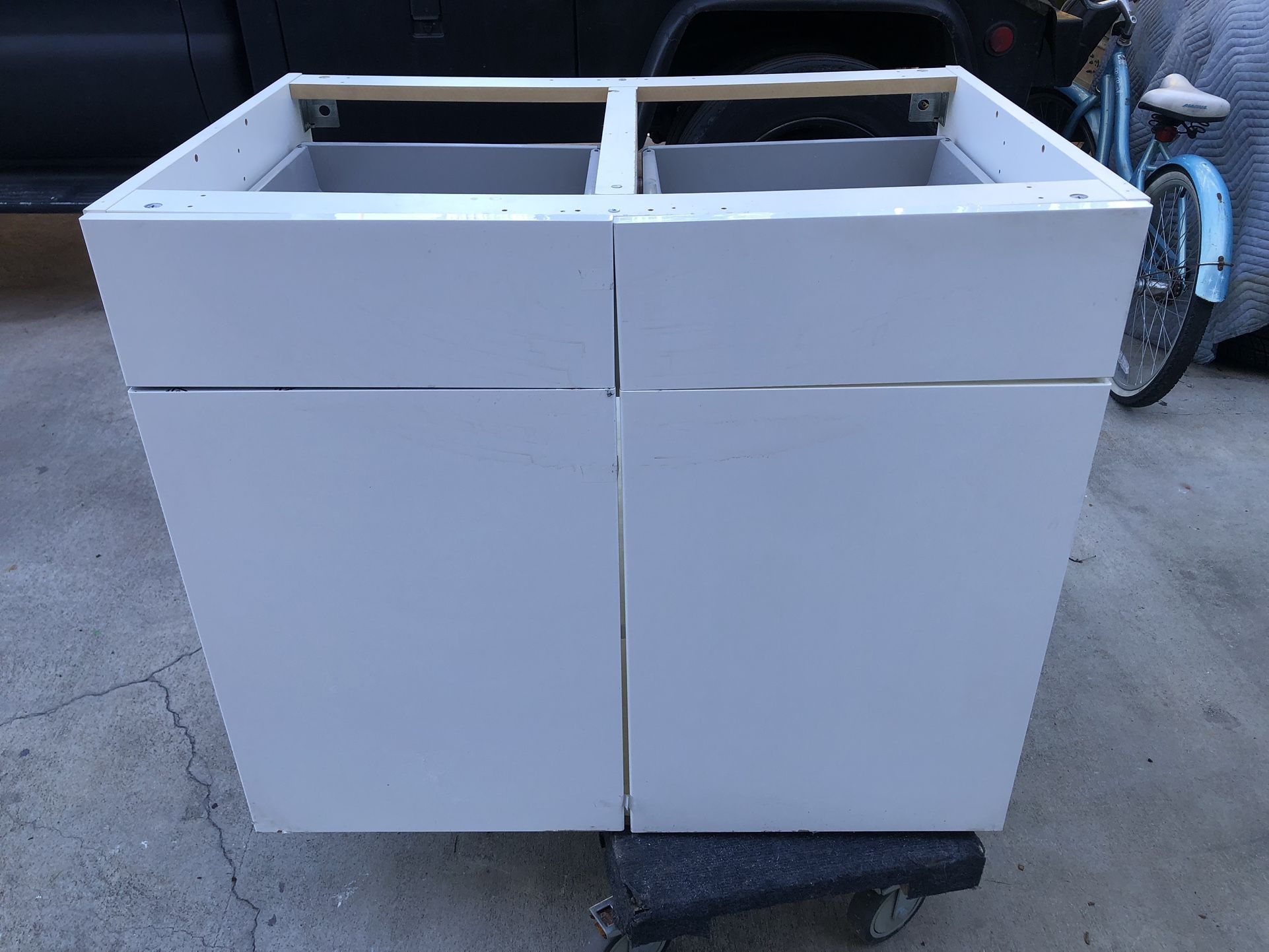 Storage Or Pantry Cabinet White 4 Drawers 
