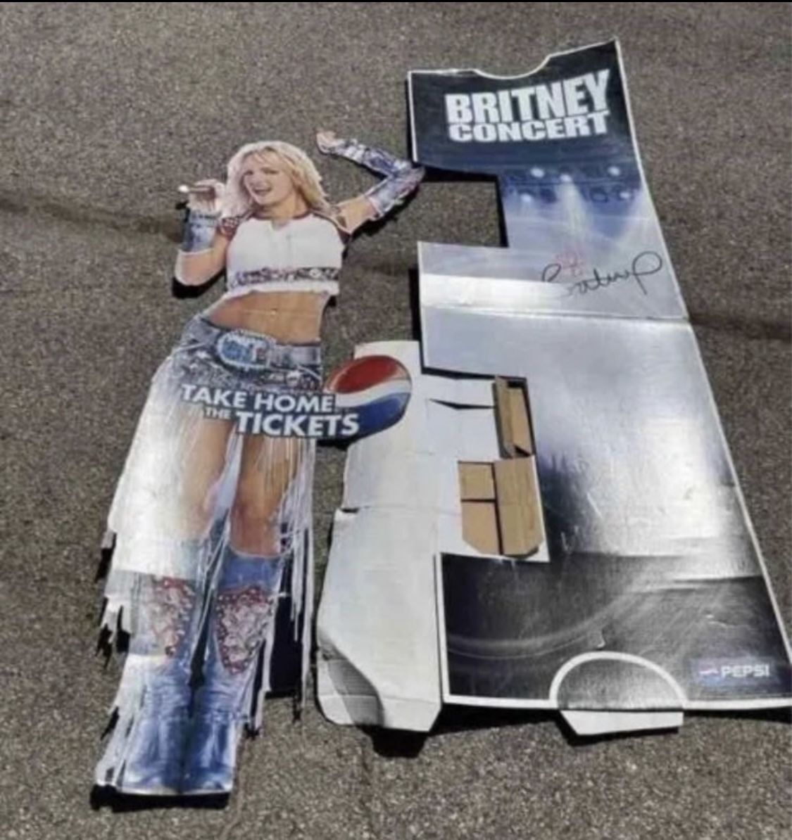 Britney Spears Pepsi Cardboard Cutout