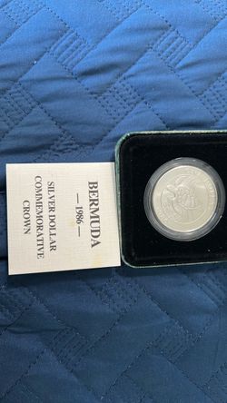 Bermuda silver dollar 1986