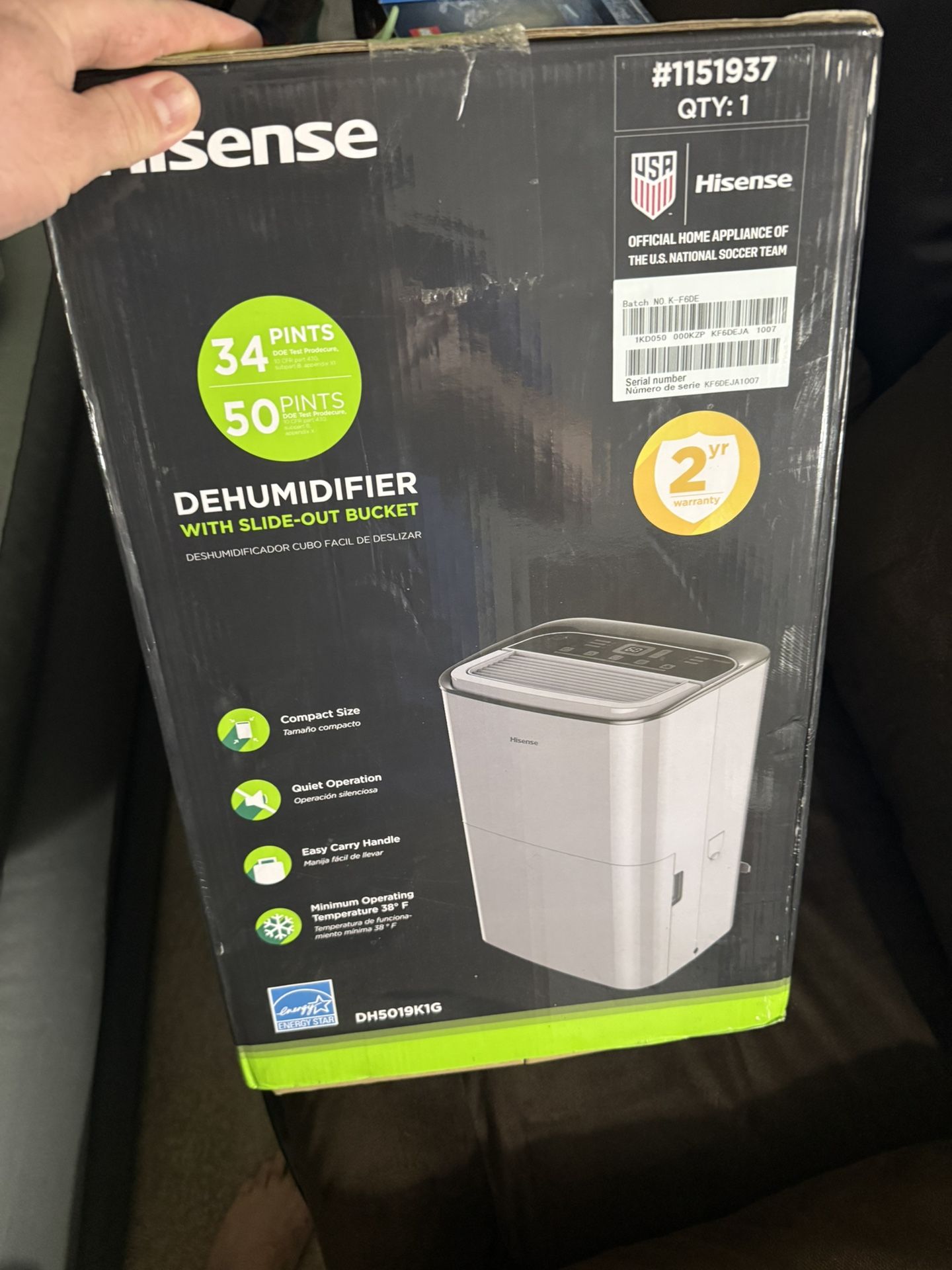 Hisense Dehumidifier 