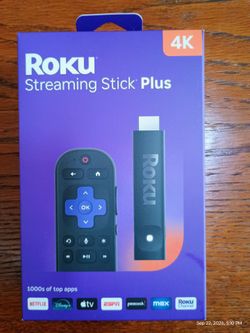 Sealed Brand Roku streaming Stick plus 4K . Only $40 was a gift from Walmart at $50 and we are not using it. Past the return window as we had it sitti