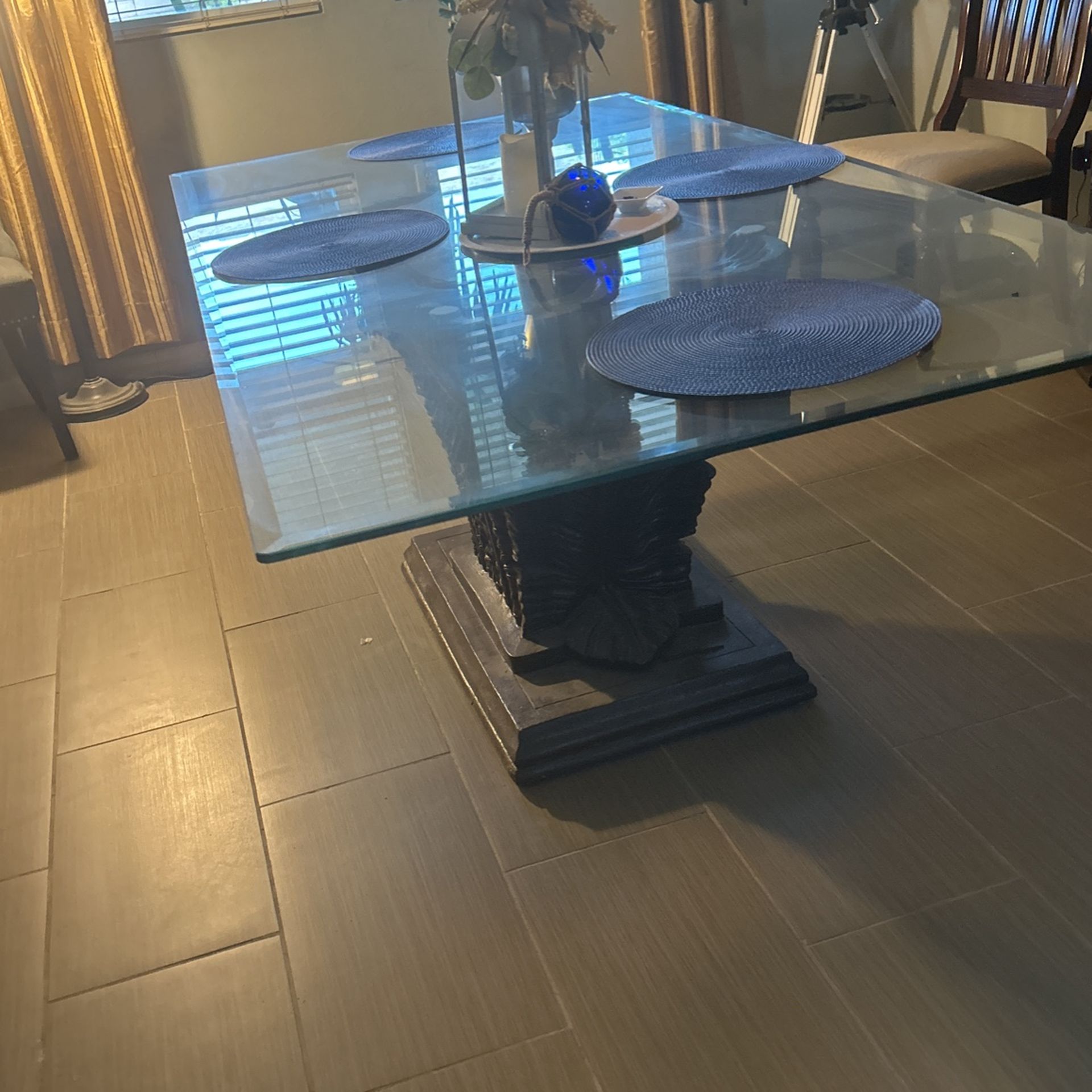 Large Wooden Carved Table