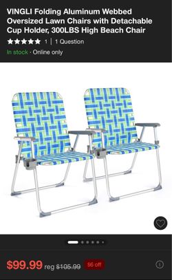 Lightweight Lawn Chairs set of 2