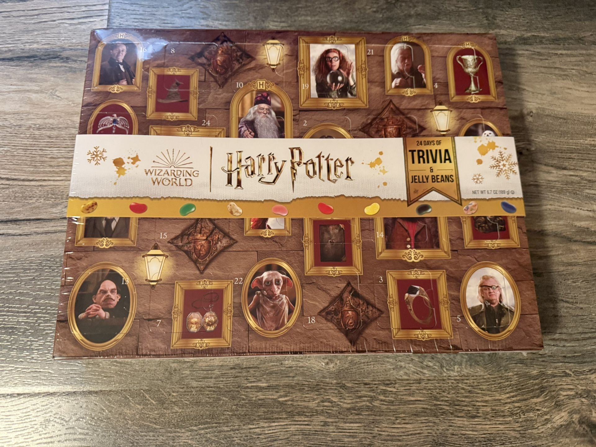 Harry Potter Wizarding World 24 Days of Trivia Jelly Bean Calendar