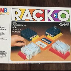 Milton Bradley Original 1980 Rack-O Card Game Vintage Complete