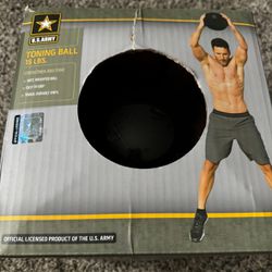 New. US Army 15 Lb Exercise Toning Slam Ball 