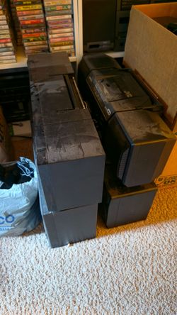 Bunch of boomboxes