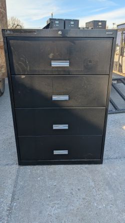 Anderson Hickey Four Drawer Lateral File Cabinet 