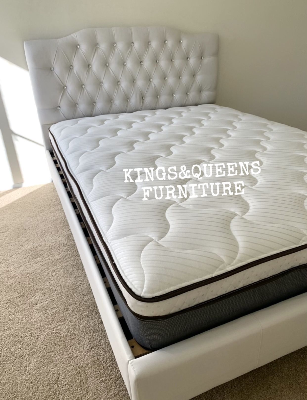 New Queen Bed Frame With Mattress 