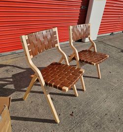 Fodlable Boho Style Wooden Patio Chairs