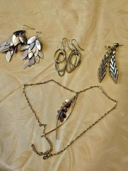 Earring and necklace