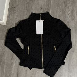 Cropped Lululemon Black  Polka Dot 