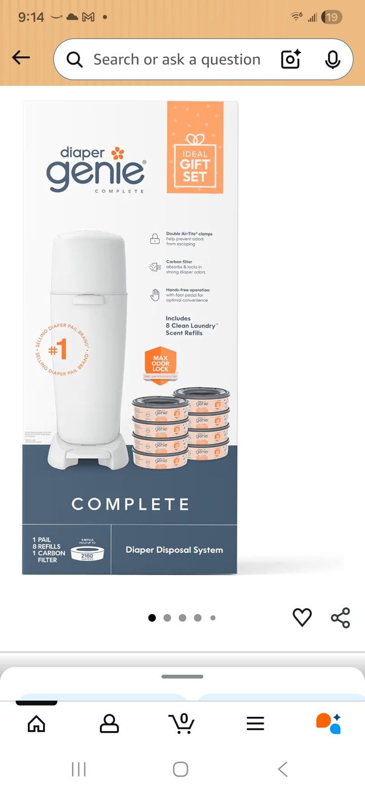 Baby Dipper Trash Can