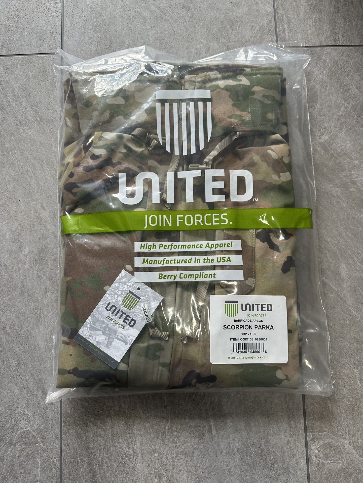 APECS Parka military jacket brand new waterproof $150 OBO (size XL)