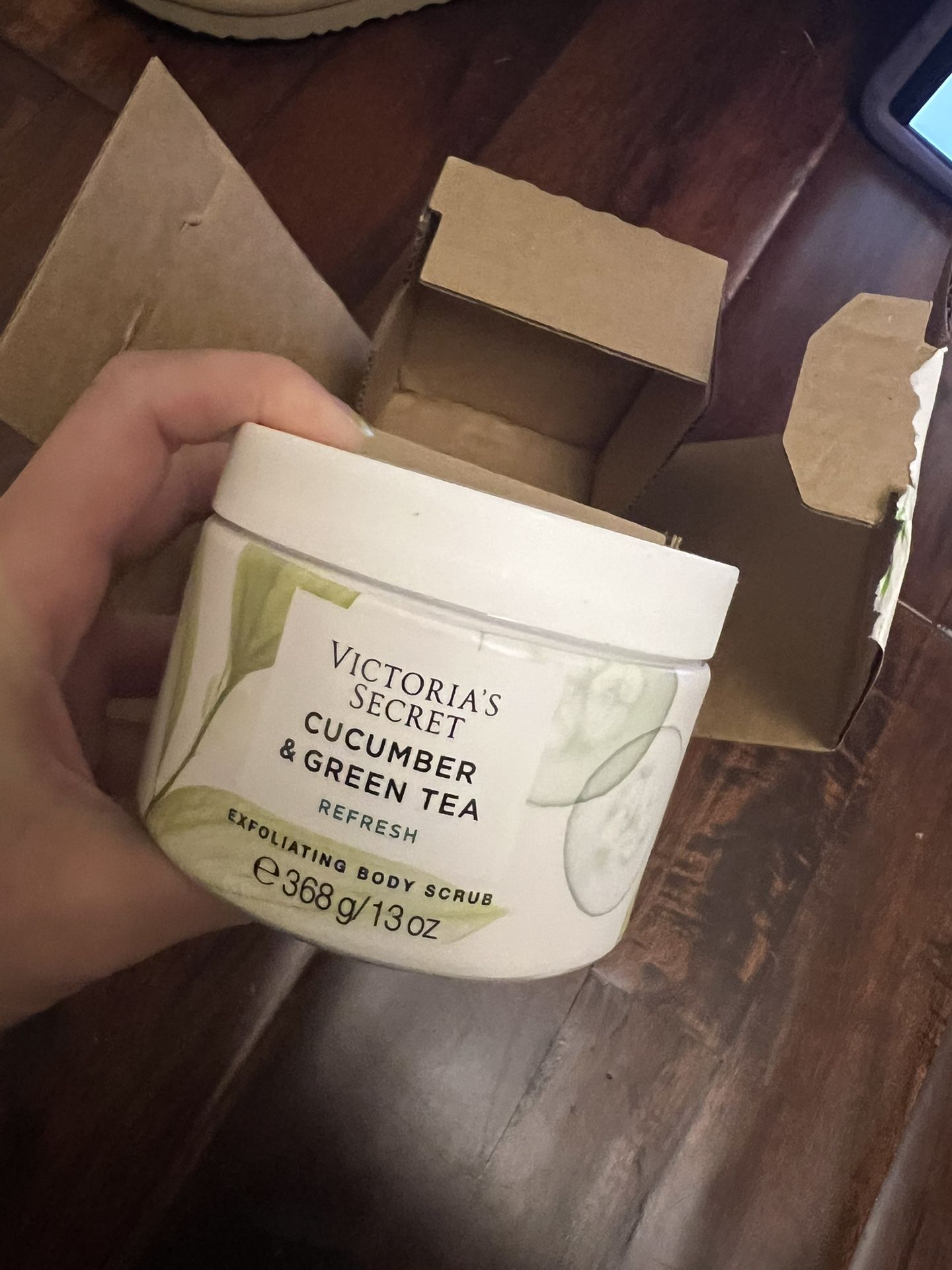 Victoria's Secret Cucumber & Green Tea Refresh Sugar Exfoliating Body Scrub 13oz