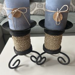 Candle Holders With Candles 
