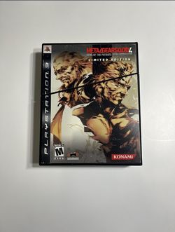 Brand New Metal Gear Solid 4 Guns Of The Patriots Limited Edition PS3 Game