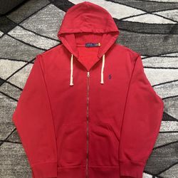 Polo Zip Up (Red)
