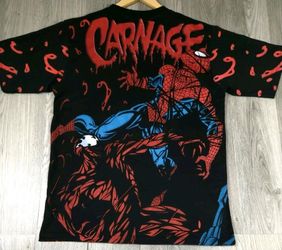 Vintage Style Carnage Spider-Man All Over Print T-Shirt (XL) Rare #4