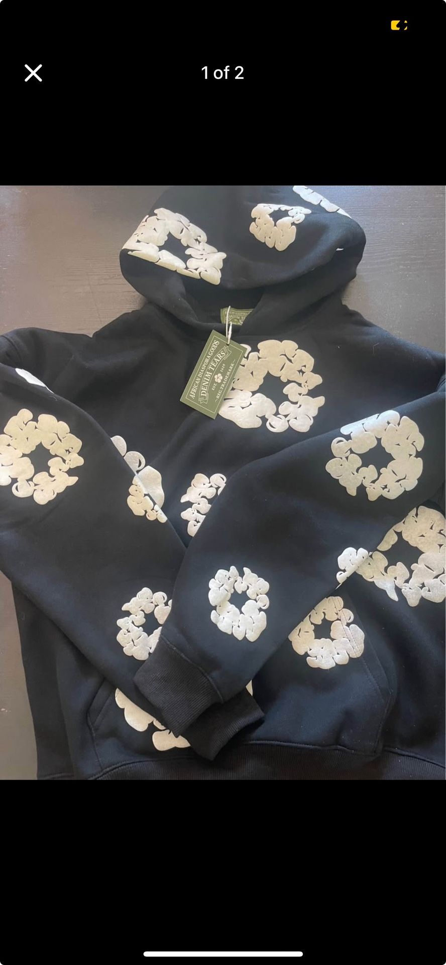 Black Denim Tears Hoodie