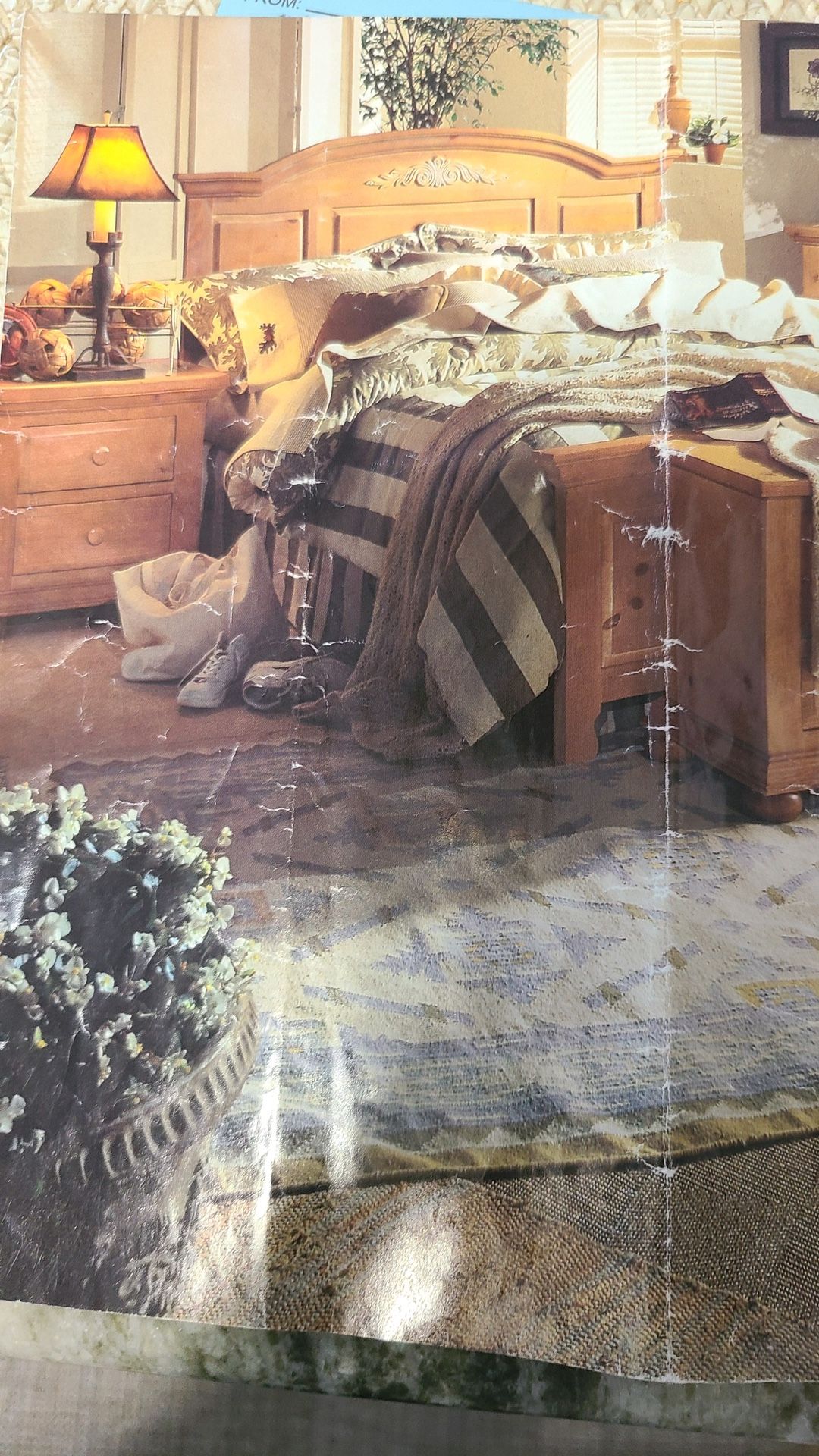 Fontana bedroom set by broyhill queen size headboard and footboard 3pc