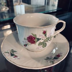 Vintage Gorgeous Tea Cup With Saucer