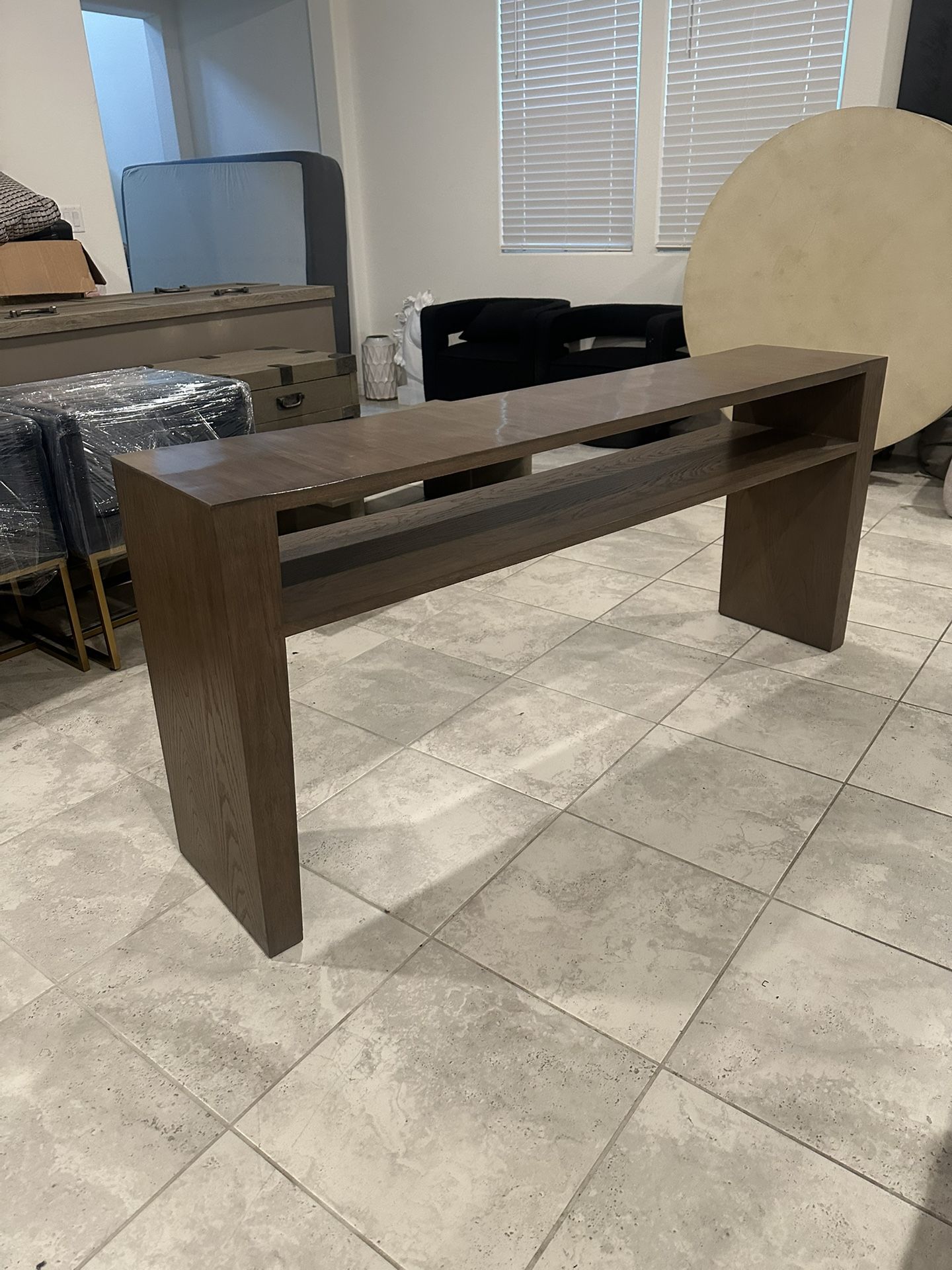 Restoration Hardware Wyeth Bamboo Console Table