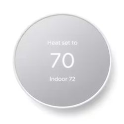 Google Nest Thermostat - Smart Programmable Wi-Fi Thermostat - Snow