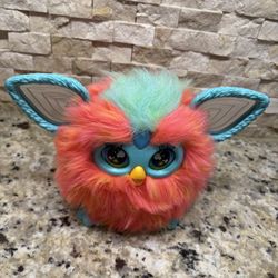 2023 Hasbro Furby Interactive Plush Coral Moving Light Up Ears Toy Works Tested