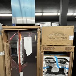 GE Stainless Appliance Bundle Fridge Stove Dishwasher Micro