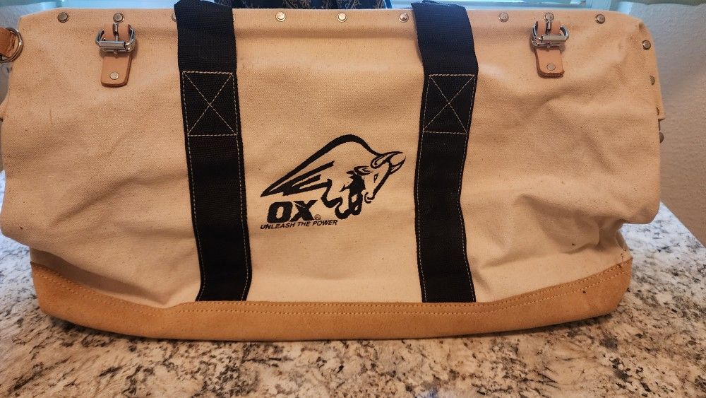 Leather And Canvas Tool Bag