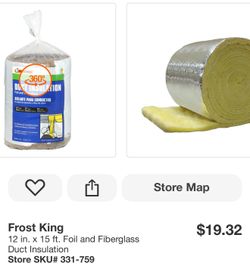 Frost King Foil and Fiberglass Duct Insulation