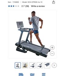 Echelon Stride 4s  Open Box  Assembled  Treadmill