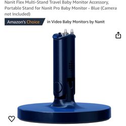 Nanit Flex Multi-Stand – Travel Baby Monitor Accessory, Portable Stand for Nanit Pro Baby camera Blue color  ‎7.5 x 5.75 x 2.25 inches product dimensi