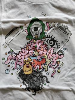 MF Doom X Distortedd One beer Left Shirt Sz xL Rare