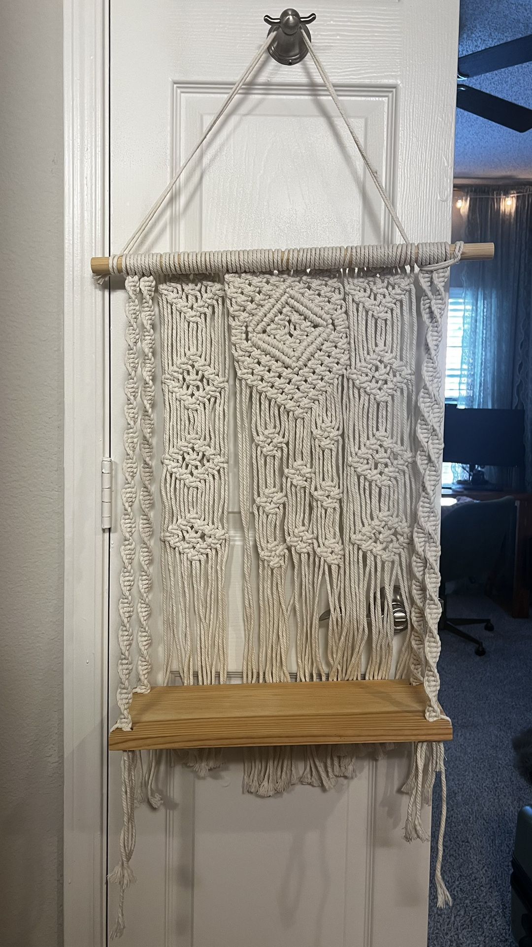 Crochet Hanging Shelf