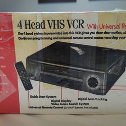 Unused In Original Packaging Emerson VHS VCR Model EV598