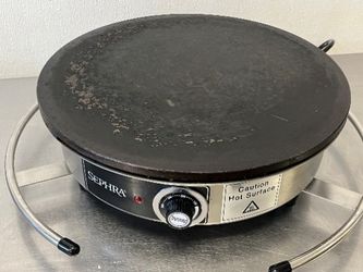 Sephra 15.5" Commercial Cast-Iron Crepe Maker – 120V (2026)