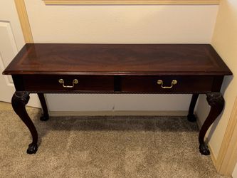 Wooden Console Table w/ Drawers
