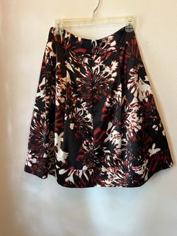 Very Cute! Floral Satin Style Skirt 