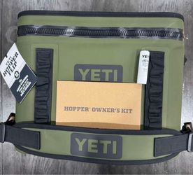 New YETI Hopper Flip 18 Portable Soft Cooler Olive Black Model YHOPFLIP18