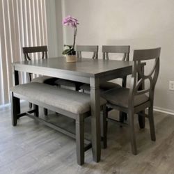 Dining Table Set With Bench