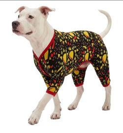 LovinPet Dogs Pajamas Bodysuits, Dog Bodysuit, Black Taco Print