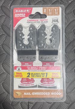 Diablo 1-1/4 in. Universal Fit Carbide Oscillating Blade for Nail Embedded Wood Cuts